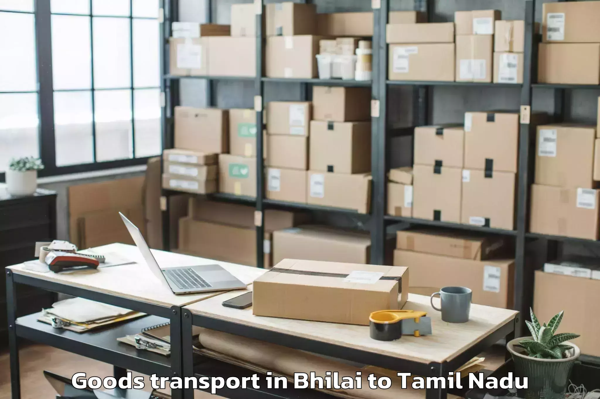 Easy Bhilai to Peraiyur Goods Transport Booking